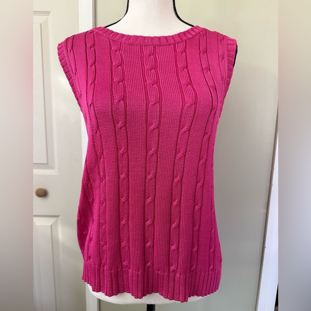 Moda Vibrant Pink Knit Top